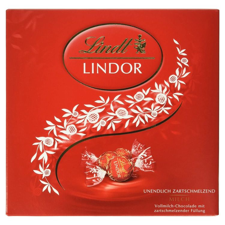 Lindt Schokolade Lindor Milch Pr Sent Box F R Nur Statt