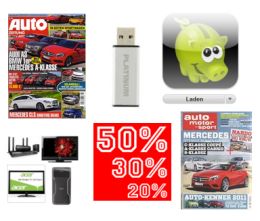 [WOCHENRÜCKBLICK] Die besten Schnäppchen der Woche im Überblick – 13 Monate Auto Zeitung für 5,- Euro, 16GB USB Stick für 6,16, Tom Tailor Sale, Snipz.de App bewerten und iPad gewinnen und und und …