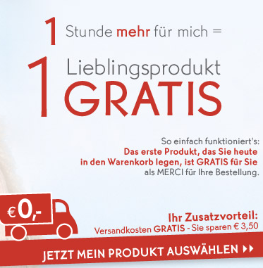 [YVES ROCHER] Tipp! Das erste Produkt im Warenkorb gratis + Versandkostenfreiheit + 15,- Euro Warengutschein geschenkt!