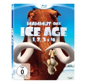 [AMAZON] Tipp! Ice Age – Teil 1-4 (Mammut-Box) [Blu-ray] für nur 23,97 Euro inkl. Versand