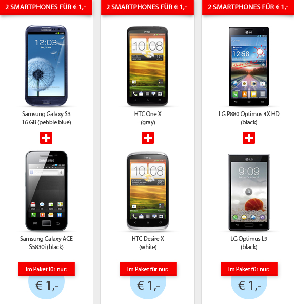 SPARHANDY Vodafone Vertrag abschließen und 2 Smartphones ...