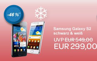 [EBAY SONNTAGSBESCHERUNG] Samsung Galaxy S2 in schwarz oder weiß für je nur 299,- Euro inkl. Versand