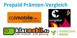 [EBAY] Übersicht der verschiedenen Prepaid-Prämienangebote – Klarmobil, Congstar, Callmobile & Mobilcom!