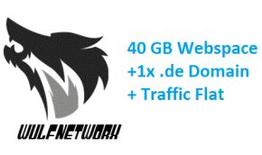 [EBAY] Webhosting Schnäppchen: 40 GB Webspace inkl. 1x .de Domain und Traffic Flatrate für nur 1,- Euro pro Monat!