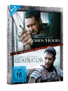 Doppel-Blu-ray! Robin Hood / Gladiator (Director’s Cut / Extended Edition, 2 Discs) [Blu-ray] nur 9,99 Euro für Prime Kunden
