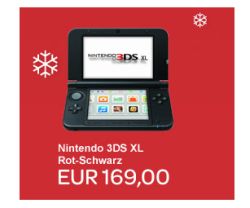 [EBAY SONNTAGSBESCHERUNG] Nintendo 3DS XL Konsole in rot-schwarz für nur 169,-  Euro inkl. Versand (Vergleich 189,-)