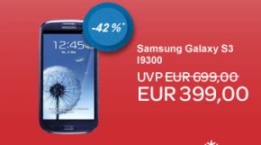 [EBAY SONNTAGSBESCHERUNG] Samsung Galaxy S3 Android 4.0 Smartphone i9300 16GB in blau mit AMOLED-Display und 8MP Kamera nur 399,- Euro inkl. Versand