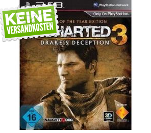 [GETGOODS] Uncharted 3: Drake’s Deception – Game of the Year Edition (Playstation 3) für nur etwas mehr als 15,- Euro inkl. Versand