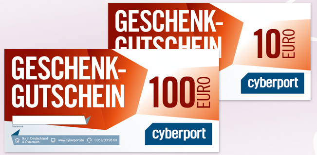 [CYBERPORT] 10,- Euro Cyberport Gutschein mit 100,- Euro MBW über Facebook sichern