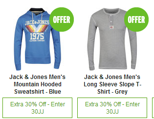[ZAVVI] 30% Zusatzrabatt auf teilnehmende Jack & Jones Aktionskleidung