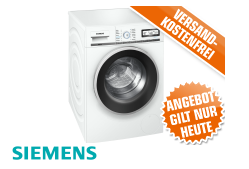 [SATURN SUPER SUNDAY] Waschmaschine Siemens WM14Y5OL iQ800 mit 8KG Fassungsvermögen und 1400 U/Min für nur 599,- Euro inkl. Versand!