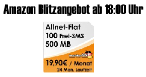 [AMAZON] Blitzangebot! Die Amazon Blitzangebot vom 3. März 2013 ab 18:00 Uhr – DeutschlandSIM Allnet Flat im O2 Netz!