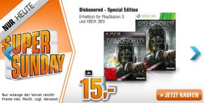 [SATURN SUPER SUNDAY] Dishonored: Die Maske des Zorns für PS3 und Xbox 360 je nur 15,- Euro!