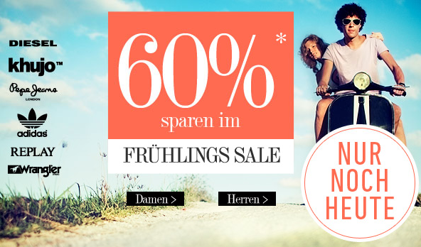 [DRESS-FOR-LESS.DE] Nur noch heute 60% sparen im Frühlingssale + 10,- Euro Newslettergutschein!