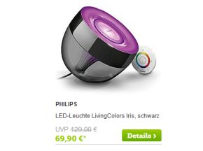 [Brands4Friends.net] Philips Lampensale – z.B. Philips LivingColors Iris ab 56,80 Euro mit Neukundengutschein!