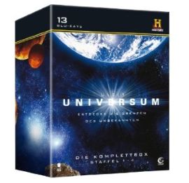 Wieder da! Unser Universum – Die Komplettbox (Staffel 1 – 4, 13 BDs, History) auf Blu-ray bei Amazon nur 24,97 Euro inkl. Versand