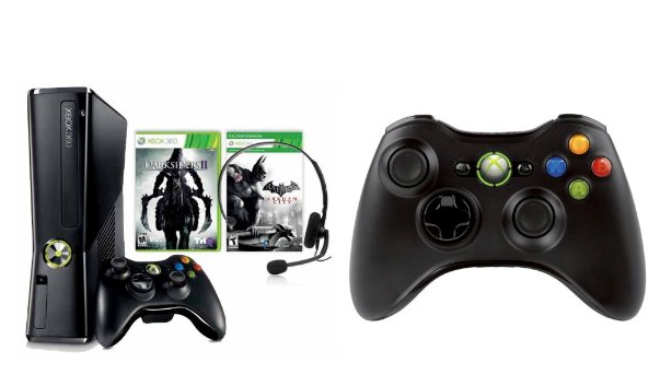 [AMAZON] Xbox 360 Bundle mit Xbox 360 250 GB, Batman Arkham City, Darksiders II und 2. Controller für nur 199,- Euro!