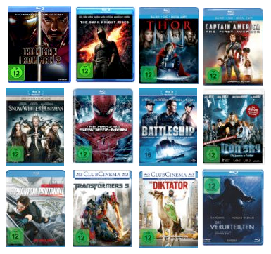 [AMAZON] Wieder da! 4 Blu-rays für 30,- Euro – z.B. The Amazing Spider-Man oder Snow White & the Huntsman