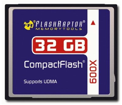 [AMAZON] Wieder da! Flashraptor CF 32 GB Speedindex 600x Compact Flash – Flash-Speicherkarte 32GB für nur 35,99 Euro inkl. Versand