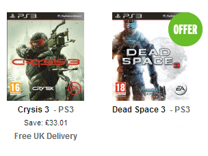 [ZAVVI] Verschiedene Spiele für PS3 und Xbox 360 zu guten Preisen – z.B. Crysis und Dead Space 3