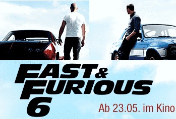 [AMAZON] Zwei Blu-rays zu je 8,97 Euro kaufen – Kinoticket für Fast & Furious 6 geschenkt erhalten