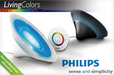 [GROUPON] Philips Living Colors Aura mit 16 Millionen Farben in Schwarz oder Weiß für nur 49,95 Euro inkl. Versand