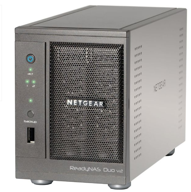 [CYBERPORT] Netgear ReadyNAS Duo v2 RND2000-200 NAS (2x SATA,1x USB 2.0,2x USB 3.0) für nur 92,89 Euro inkl. Versand