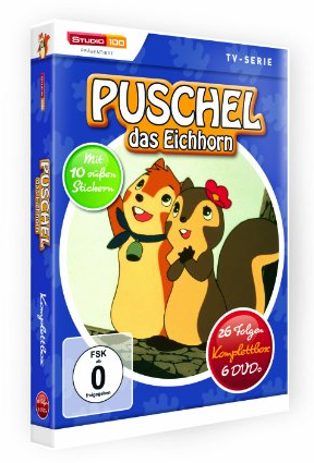 [AMAZON] Puschel, das Eichhorn – 26 Folgen, Komplettbox [6 DVDs] nur 19,97 Euro inkl. Versand (Marketplace 32,99)
