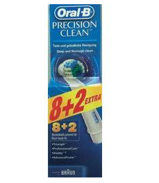 [CONRAD] Wieder da! Oral-B 10er-Pack Ersatzbürsten Precision Clean für nur 20,01 Euro inkl. Versand!