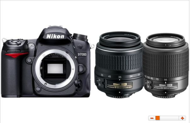 [SATURN SUPER SUNDAY] Digitale Spiegelreflexkamera Nikon D 7000 mit 18-55 mm und 55-200 mm Objektiven für nur 777,- Euro!