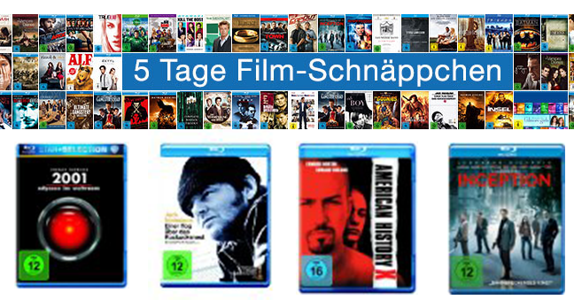 [AMAZON] Wieder da! 5-Tage-Film-Schnäppchen – z.B. 3 Blu-rays für nur 18,- Euro mit Top-Filmen!