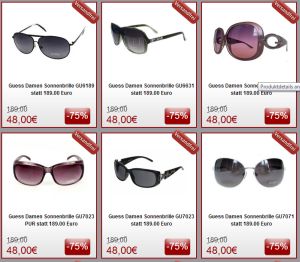 [ONEDEALONEDAY] Damen aufgepasst! Jede Menge Guess Sonnenbrillen für jeweils nur 42,24 Euro inkl. Versandkosten!
