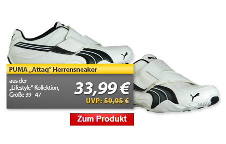 [MEINPAKET] OHA! PUMA Freizeitschuhe Herren Sneaker Schuhe Attaq & TrekStor e-Book Reader 3.0 + Neopren Tasche