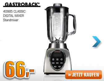 [SATURN SUPER SUNDAY] Gastroback Standmixer Classic Digital Design 40985 für nur 66,- Euro!