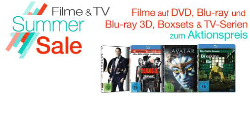 [AMAZON] Summer Sale Aktion mit zahlreichen Angeboten aus dem Blu-ray und DVD Bereich