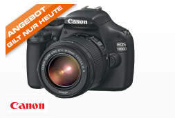 [SATURN SUPER SUNDAY] Digitale Spiegelreflexkamera CANON EOS 1100D mit 18-55mm Objektiv für nur 275,- Euro!