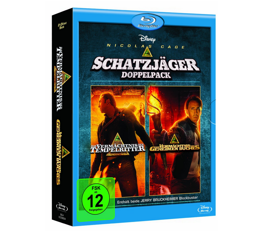 [AMAZON] Das Vermächtnis der Tempelritter/Das Vermächtnis des geheimen Buches Doppelbox [Blu-ray] für nur 15,99 Euro inkl. Versand