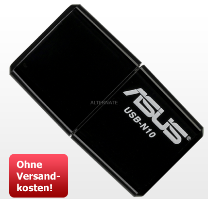 [ZACKZACK.DE]  ASUS WLAN Adapter b/g/n “USB-N10” für nur 7,99 Euro inkl. Versandkosten!