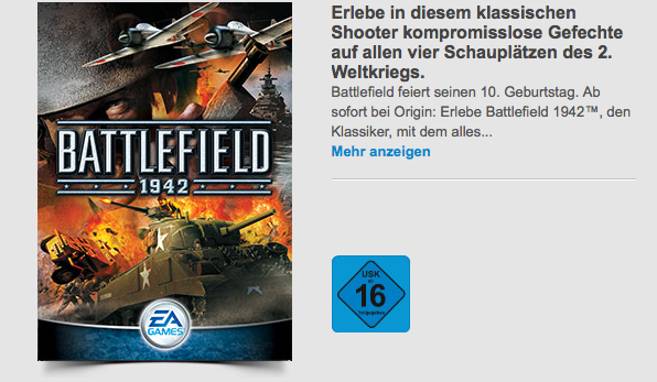 [ORIGIN.COM] Battlefield 1942 komplett kostenlos downloaden!
