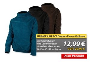 [MEINPAKET OHA!] Urban Surface Damen Teddyfleece Pullover in den Größen XS bis XL für nur 12,99 Euro inkl. Versand
