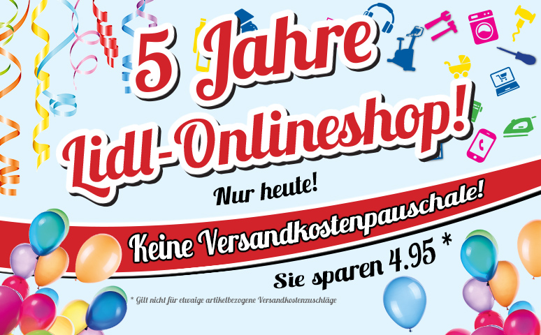 [LIDL] Versandkostenfrei! Nur heute keine Versandkosten im gesamten Onlineshop + ordentliche Sale-Angebote