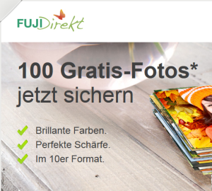 [FUJIDIRECT.DE] 100,- Fotoabzüge komplett kostenlos bestellen und nur 2,99 Euro Versandkosten zahlen!