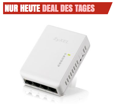 [NOTEBOOKSBILLIGER.DE] Top! 4x Gigabit Powerline-Switch “ZyXEL PLA4225” für nur 19,99 Euro!