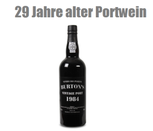 [WEINVORTEIL] Ganz schön alt! 6 Flaschen Portwein Burton’s – Vintage Port (Vinhos Messias) von 1984 für nur 77,44 Euro inkl. Versand!