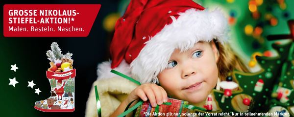 [REWE] Für die lieben Kleinen – Große Nikolausstiefel-Aktion!