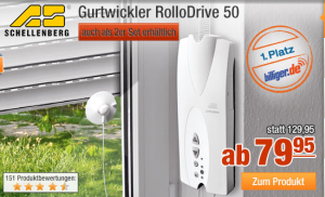 [PLUS DES TAGES] Schellenberg Gurtwickler “RolloDrive 50” für nur 79,95 Euro inkl. Versand!