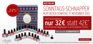 [KARSTADT.DE SONNTAGSSCHNAPPER] Ciaté X-Mas Calender Mini Mani Month für nur 32,- Euro inkl. Versandkosten!