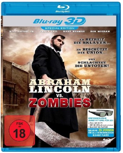 [MÜLLER] Abraham Lincoln vs. Zombies (Blu-ray 3D) zur Abholung im Müller-Markt für nur 2,- Euro
