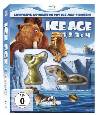 Ice Age 1-4 Boxset inkl. Ice Age-Figuren [Blu-ray] für nur 12,29 Euro bei Primeversand