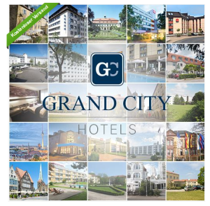 [EBAY WOW!] Gutschein für 2 Übernachtungen mit Frühstück für 2 Personen in einem von 27 Grand City Hotels nach Wahl für nur 99,- Euro!